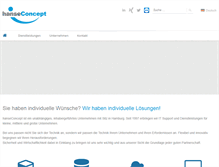 Tablet Screenshot of hanseconcept.de